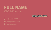 Speciality Shop Business Card example 3