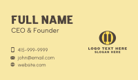 Musical Artist Business Card example 1