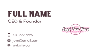 Sweet Dessert Wordmark  Business Card