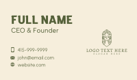 Organic Leaf Beauty Spa Business Card Design