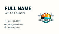 Tropical Beach Travel Business Card