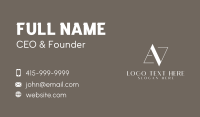 Letter Va Business Card example 3