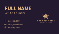 Gradient Star Swoosh Business Card