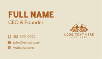 Orange Agriculture Field  Business Card