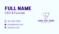 Triangle Telecommunication Connection Business Card