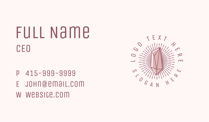 Radiant Business Card example 2