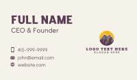 Sunset Mountain Travel Business Card