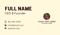 Multicolor Star Mosaic Business Card