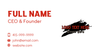 Scary Horror Store Wordmark Business Card