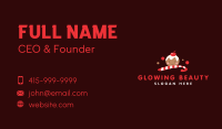 Christmas Candy Mascot Business Card