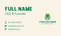 Tree Beach Sun Business Card