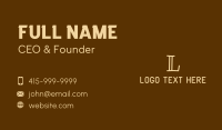 Kids Playground Lettermark Business Card