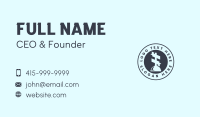 Plumbing Plunger Badge Business Card