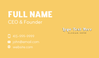 Vintage Cursive Wordmark Business Card