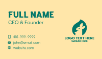 Green Bunny Toy  Business Card Design