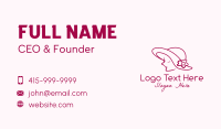 Minimalist Pretty Lady Business Card