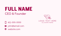 Minimalist Pretty Lady Business Card