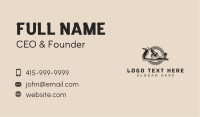 Wood Planer Saw Carpentry Business Card
