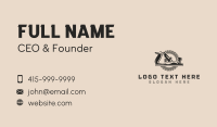 Wood Planer Saw Carpentry Business Card Design