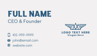 Mountain Range Wings Business Card Design