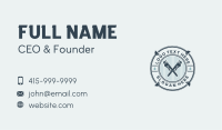 Hipster Pipe Wrench Business Card