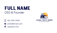 Industrial Bulldozer Equipment Business Card