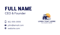 Industrial Bulldozer Equipment Business Card Design