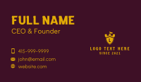 Shield Tower Lettermark Business Card
