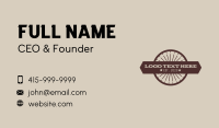 Outlaw Business Card example 2