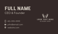 Finance Tech Letter W  Business Card