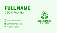 Green Plant Droplet  Business Card Image Preview