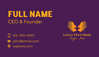 Orange Star Wings Business Card