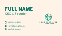 Medicinal Cannabis Leaf Business Card