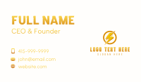 Lightning Bolt Energy Business Card