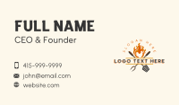 Blazing Chicken Barbecue Business Card Design