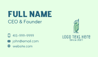 Green Wild Bird Business Card