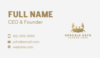 Gradient Golden Crab Business Card Image Preview