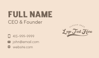 Steakhouse Business Card example 1