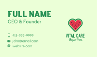 Watermelon Heart  Business Card