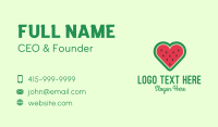 Watermelon Heart  Business Card Design