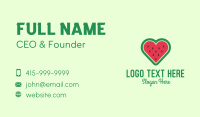 Vegan Restaurant Business Card example 2