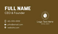 Black Coffee Business Card example 3