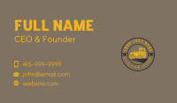 Quarry Bulldozer Construction Business Card