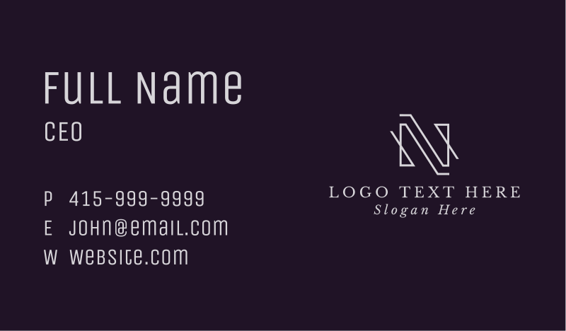 Firm Business Card example 1