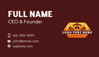 Excavator Machinery Backhoe  Business Card