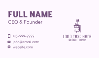 Purple Side Table Business Card