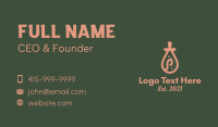 Natural Beauty Oil  Business Card Design
