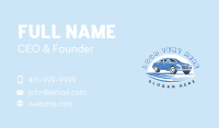 Car Wash Sedan Vehicle Business Card