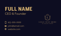 Decorative Royal Crown Business Card Design