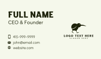 Silhouette Kiwi Bird Business Card